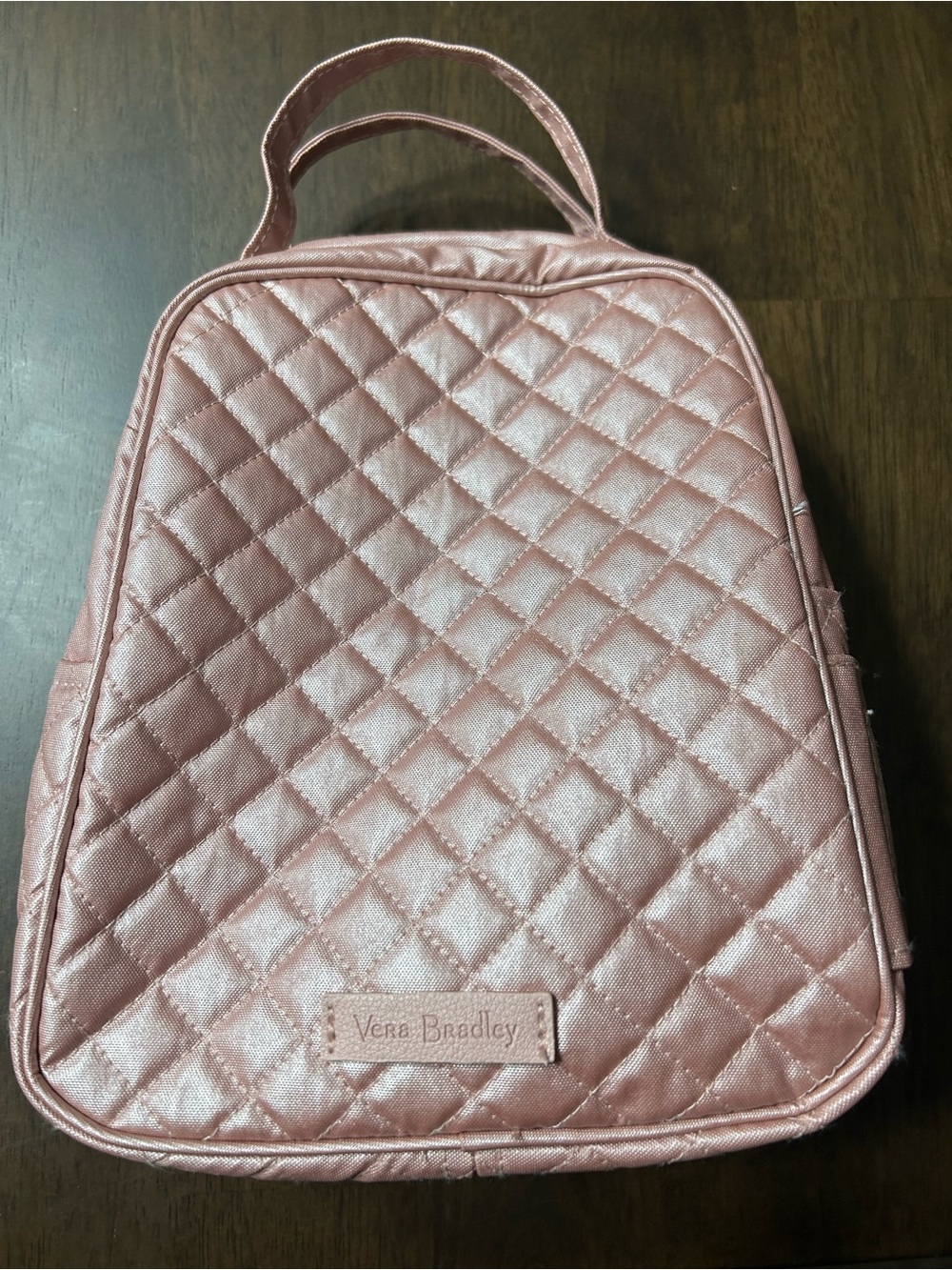 Vera Bradley Quilted Metallic Rose Lunch Bag
